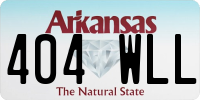 AR license plate 404WLL