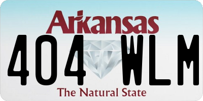 AR license plate 404WLM