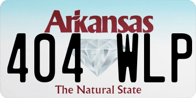 AR license plate 404WLP