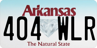 AR license plate 404WLR