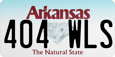 AR license plate 404WLS