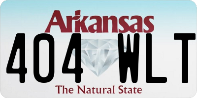 AR license plate 404WLT