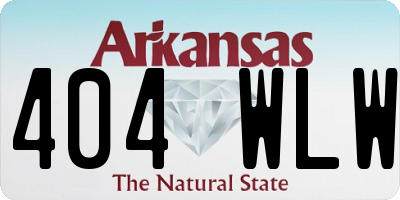 AR license plate 404WLW