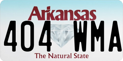 AR license plate 404WMA