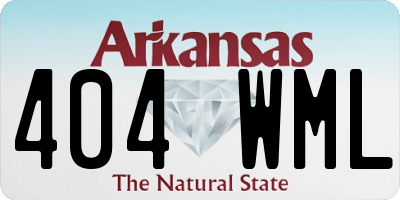 AR license plate 404WML