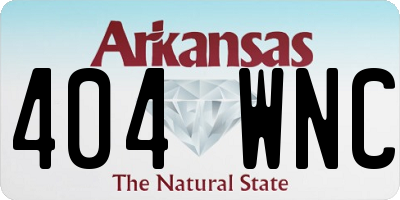 AR license plate 404WNC