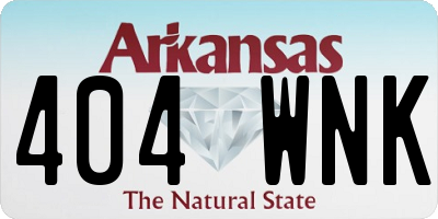 AR license plate 404WNK