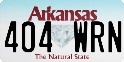 AR license plate 404WRN