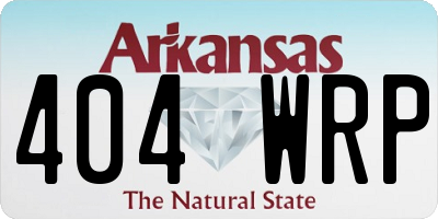 AR license plate 404WRP