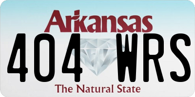 AR license plate 404WRS
