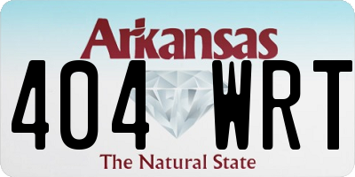 AR license plate 404WRT