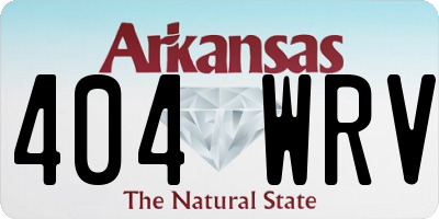 AR license plate 404WRV