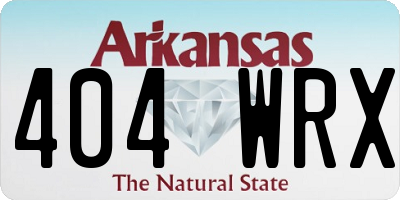 AR license plate 404WRX