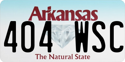 AR license plate 404WSC