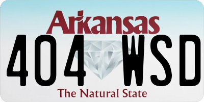 AR license plate 404WSD