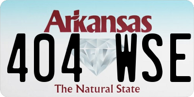 AR license plate 404WSE