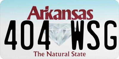 AR license plate 404WSG