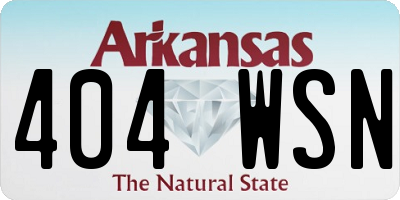 AR license plate 404WSN