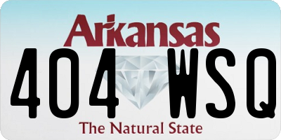 AR license plate 404WSQ