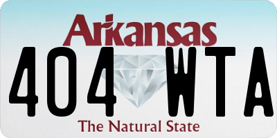 AR license plate 404WTA