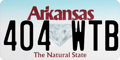 AR license plate 404WTB