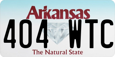 AR license plate 404WTC