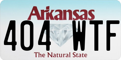 AR license plate 404WTF