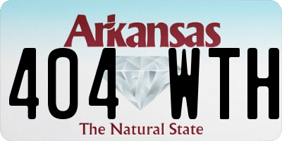 AR license plate 404WTH