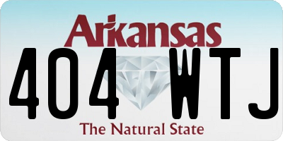 AR license plate 404WTJ