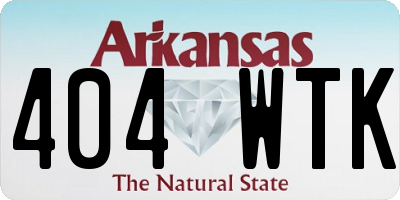 AR license plate 404WTK