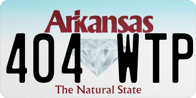AR license plate 404WTP
