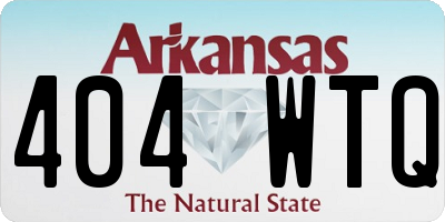 AR license plate 404WTQ