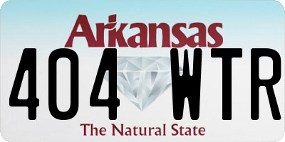 AR license plate 404WTR