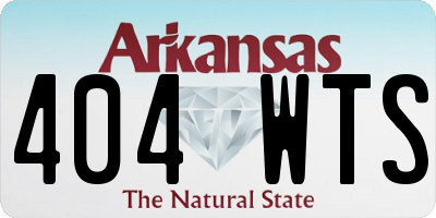 AR license plate 404WTS