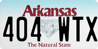 AR license plate 404WTX