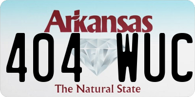 AR license plate 404WUC