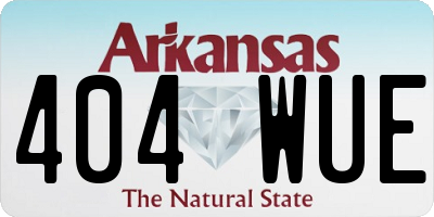 AR license plate 404WUE