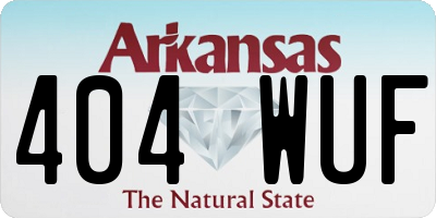 AR license plate 404WUF