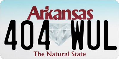AR license plate 404WUL
