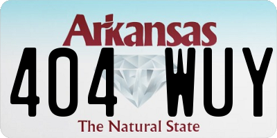 AR license plate 404WUY
