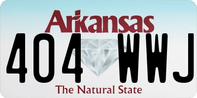 AR license plate 404WWJ