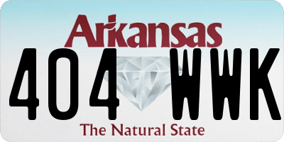 AR license plate 404WWK