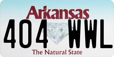 AR license plate 404WWL