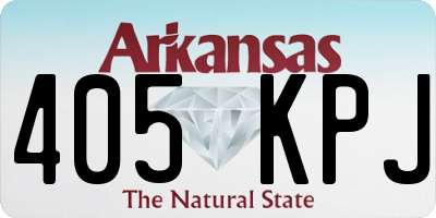 AR license plate 405KPJ