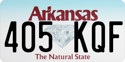 AR license plate 405KQF