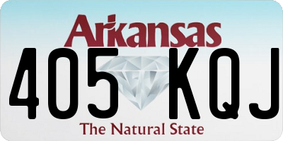 AR license plate 405KQJ