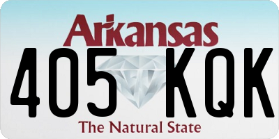 AR license plate 405KQK