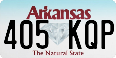 AR license plate 405KQP