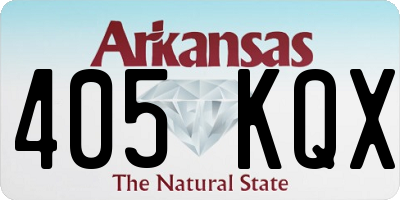 AR license plate 405KQX