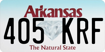 AR license plate 405KRF